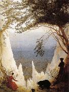 Chalk Cliffs on Rugen Caspar David Friedrich